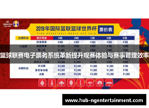 篮球联赛电子票务系统革新提升观赛体验与赛事管理效率